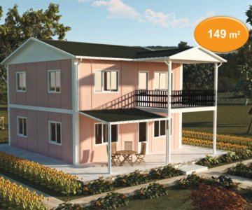 149 m² DUBLEKS PREFABRİK EV