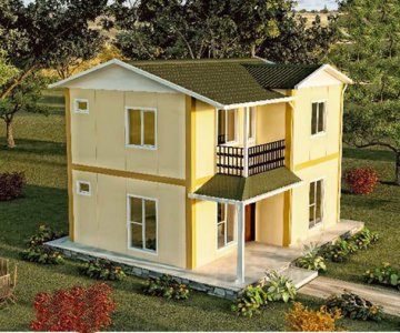 100 m² DUBLEKS PREFABRİK EV