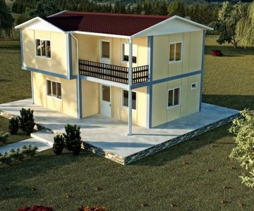 105 m² DUBLEKS PREFABRİK EV