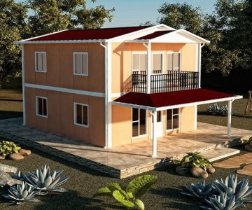 122 m² DUBLEKS PREFABRİK EV
